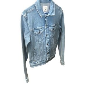 Men's size small Free Assembly Light Blue Denim trucker Jacket